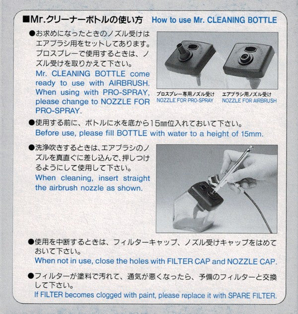 Mr. Airbrush & Pro-Spray Cleaning Bottle Mr. Hobby