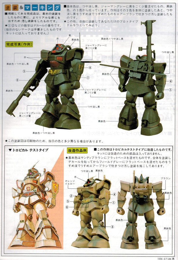 HG 1/144 YMS-09 Prototype Dom