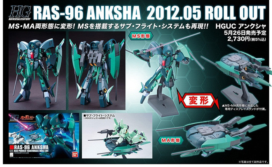 HGUC 1/144 #141 RAS-96 Anksha