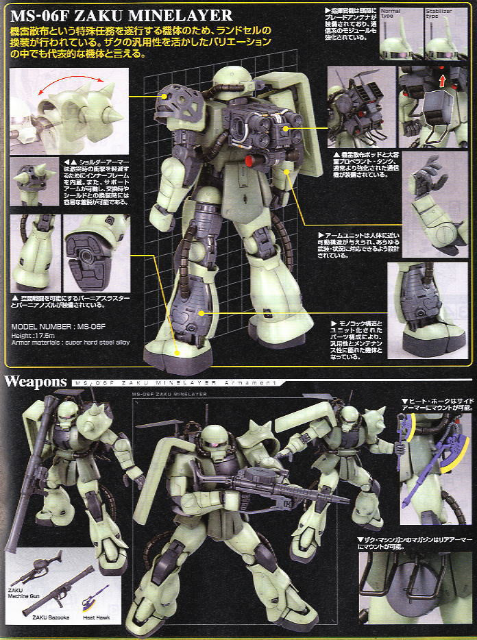 MG 1/100 Zaku Minelayer
