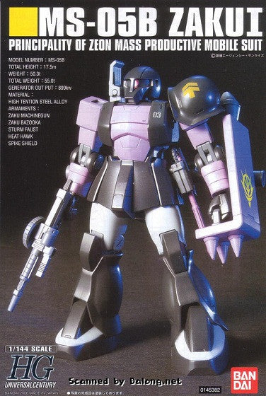 HGUC 1/144 #068 MS-05B Zaku I (Black Tri Star)