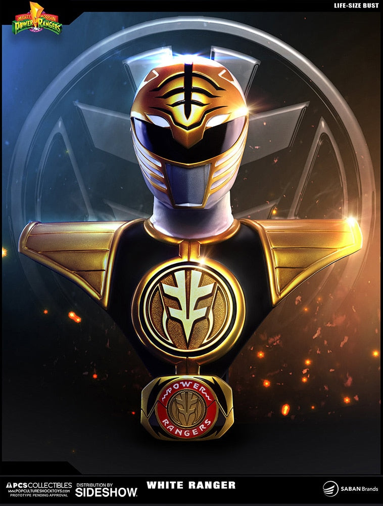 White Ranger Life Size Bust - Mighty Morphin' Power Rangers